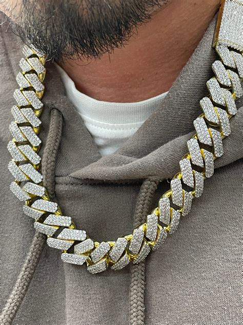 fake iced out mens money bag chains that look real|iced out jewellery identification.